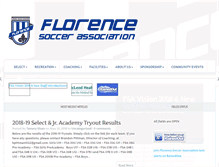 Tablet Screenshot of flosoccer.org